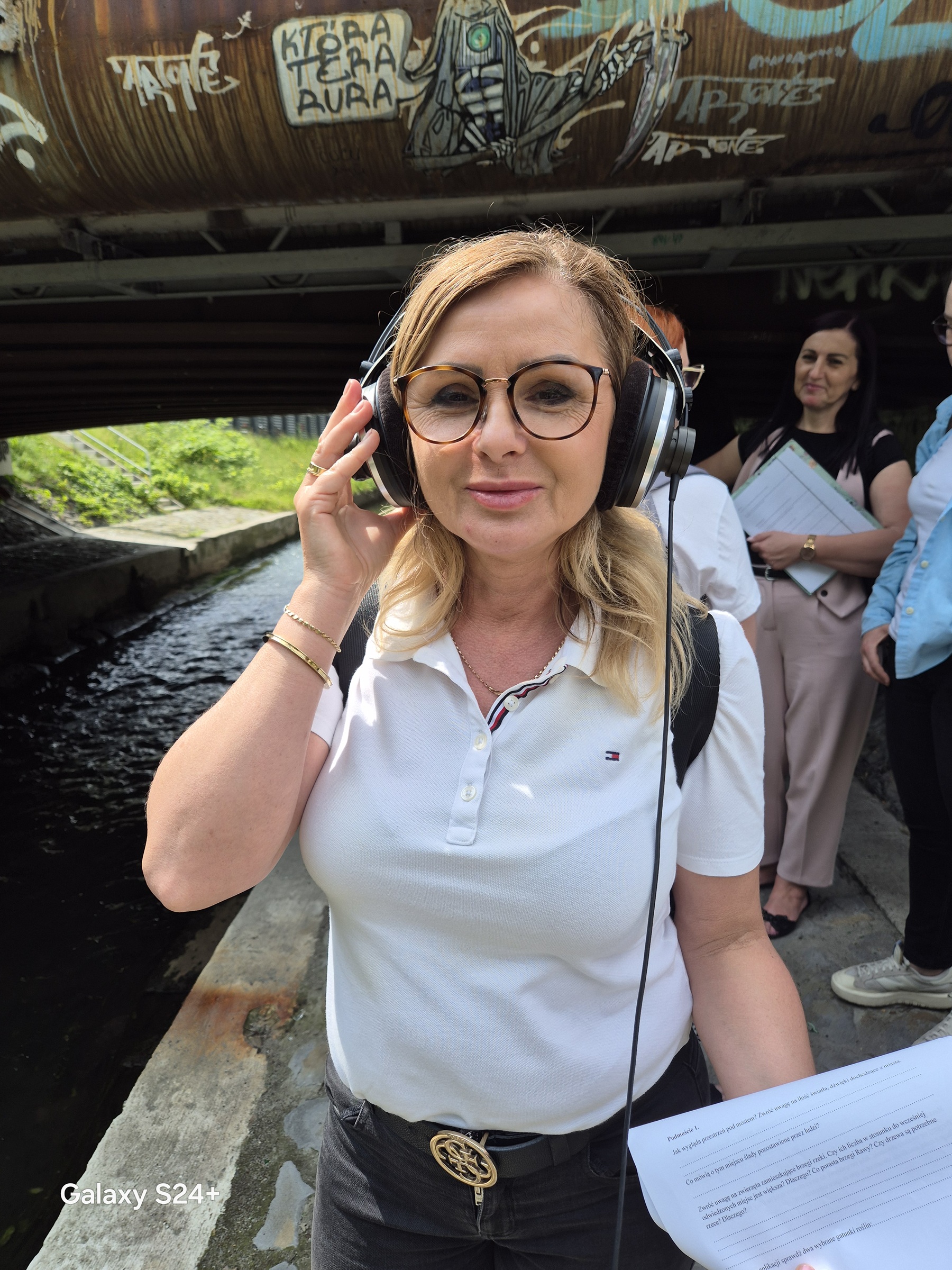 Warsztaty „Edukacja terenowa nad rzeką Rawą”, Akademia Edukacji Klimatyczno-Środowiskowej dla nauczycieli – refleksja nad obecnością rzeki w mieście Katowice (fot. M. Ochwat)