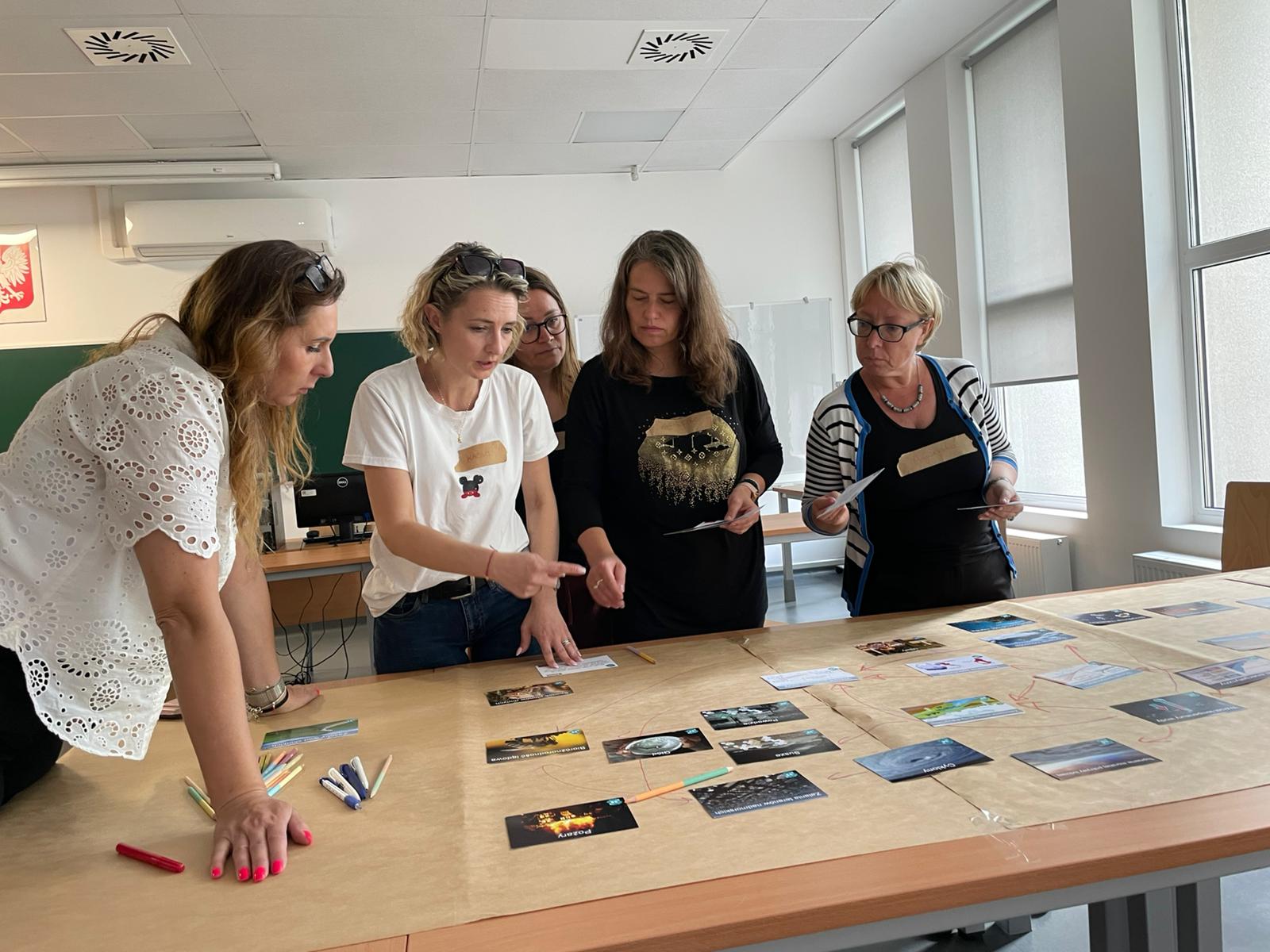 Mozaika klimatyczna utworzona i składana przez nauczycieli w ramach warsztatów