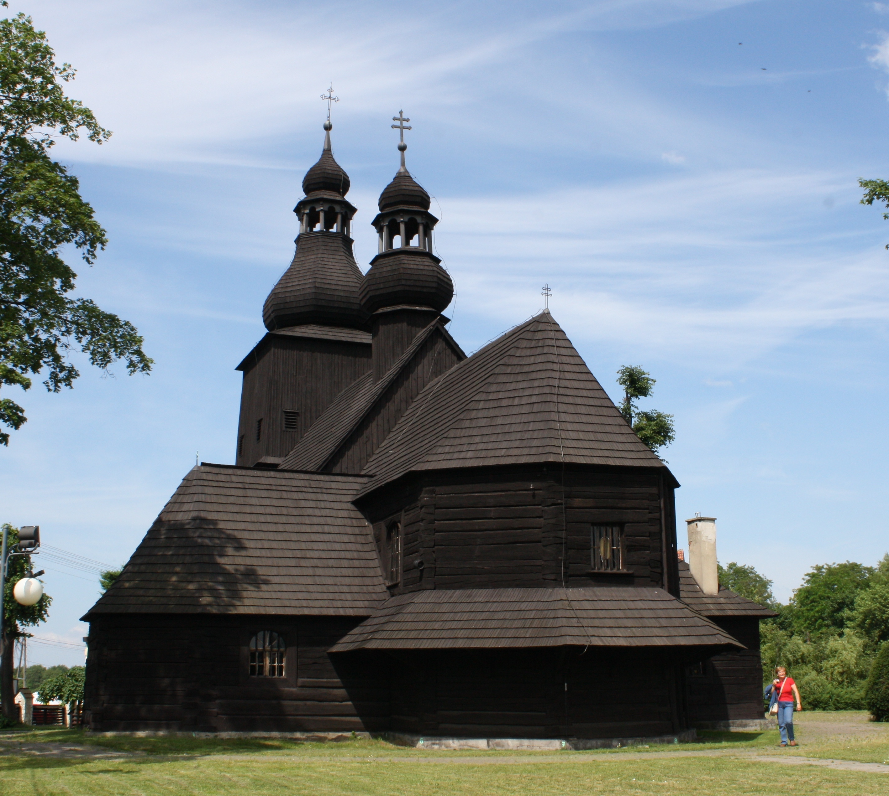 Kościół drewniany z XVII w. w Borowej Wsi (Mikołów). Fot. Maria Lipok-Bierwiaczonek, 2011.